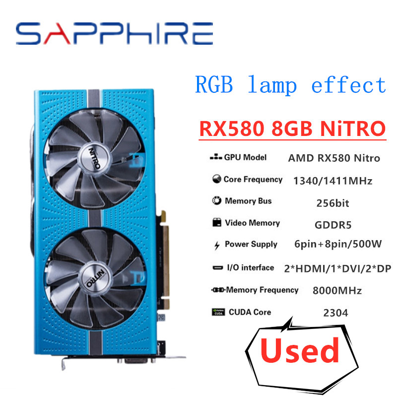 Rtx 3070 8Gb Graphics Card - SAPPHIRE 오리지널 RX 580 8G NITRO